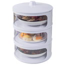 Recipientes alimentares isolantes empiláveis da marca Cn, tampas removíveis, ideal para armazenamento de alimentos.