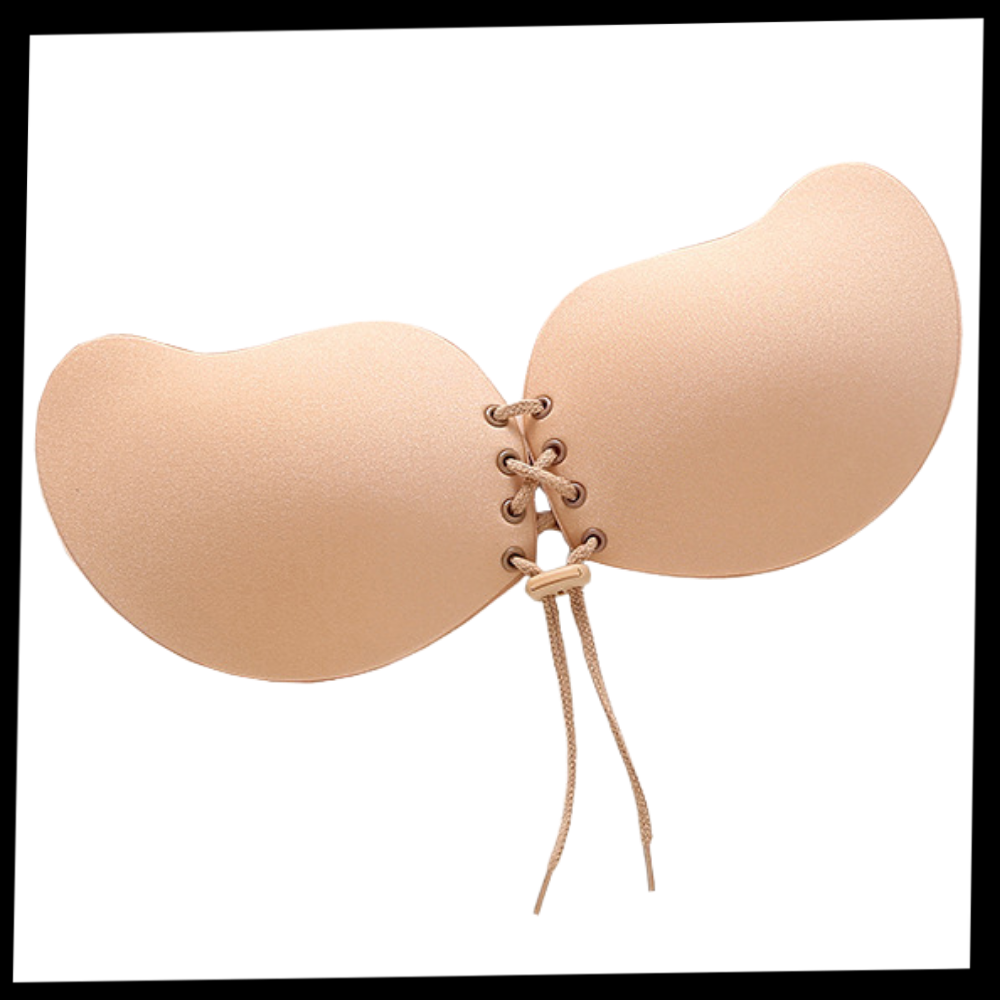 Soutien-gorge push-up invisível da Karcher, roupa íntima feminina, detalhe de tecido suave e suporte ajustável.