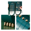 Organizador de Jóias Relax Dream com design elegante, exibindo pulseiras, colares e anéis em acabamento sofisticado.