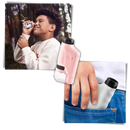 Microscópio portátil para crianças da Pwtool, brinquedo óptico com lente e estrutura colorida para exploração científica.