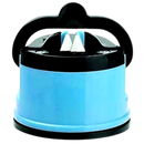 Afiador de facas de cozinha Latady, eletrodoméstico de cozinha em azul, com lâmina de afiar para facas.