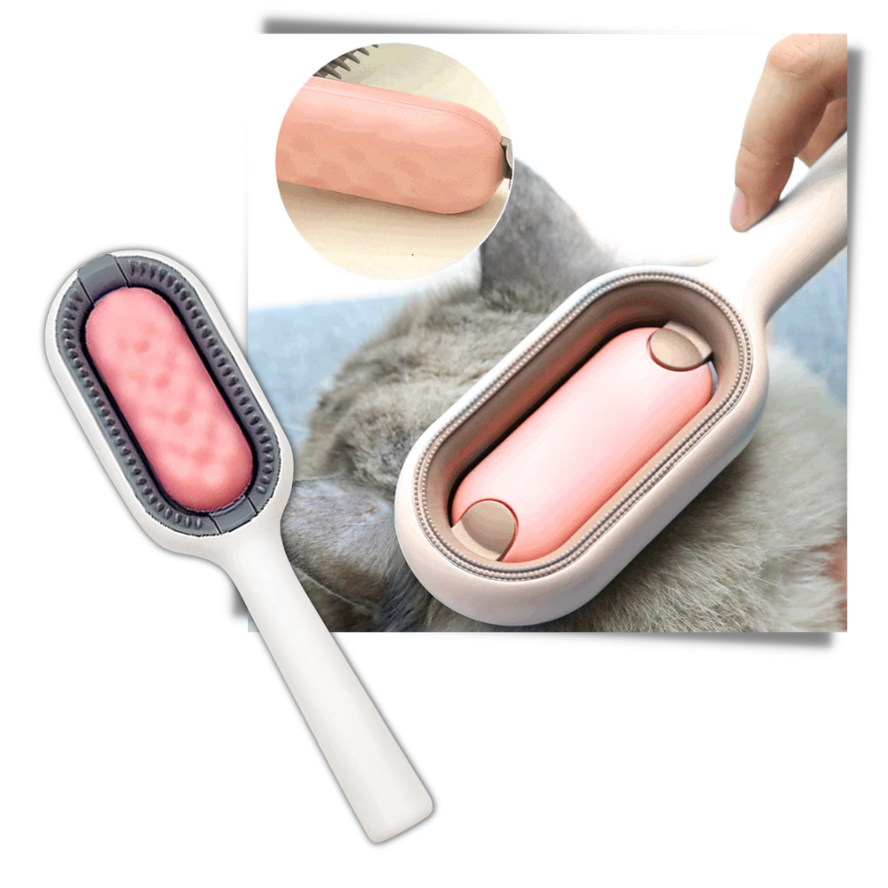 Escova de tosa para animais de estimação Searchi com design multifuncional, ideal para remoção de nós e pelos soltos.
