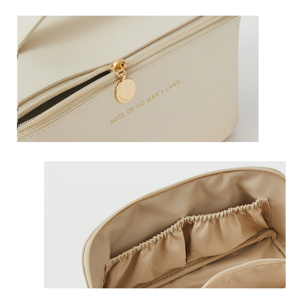 Necessaire de maquiagem de viagem grande capacidade Thrinwolf, bolsa resistente para organização de cosméticos e itens pessoais.