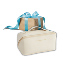 Necessaire de maquiagem de viagem grande capacidade Thrinwolf, pouch espaçosa para itens de beleza e acessórios.