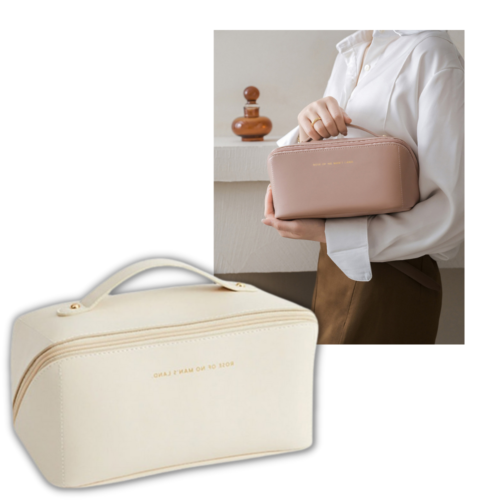 Necessaire de viagem grande capacidade Thrinwolf, pouch portátil para maquiagem com espaço amplo para organização.