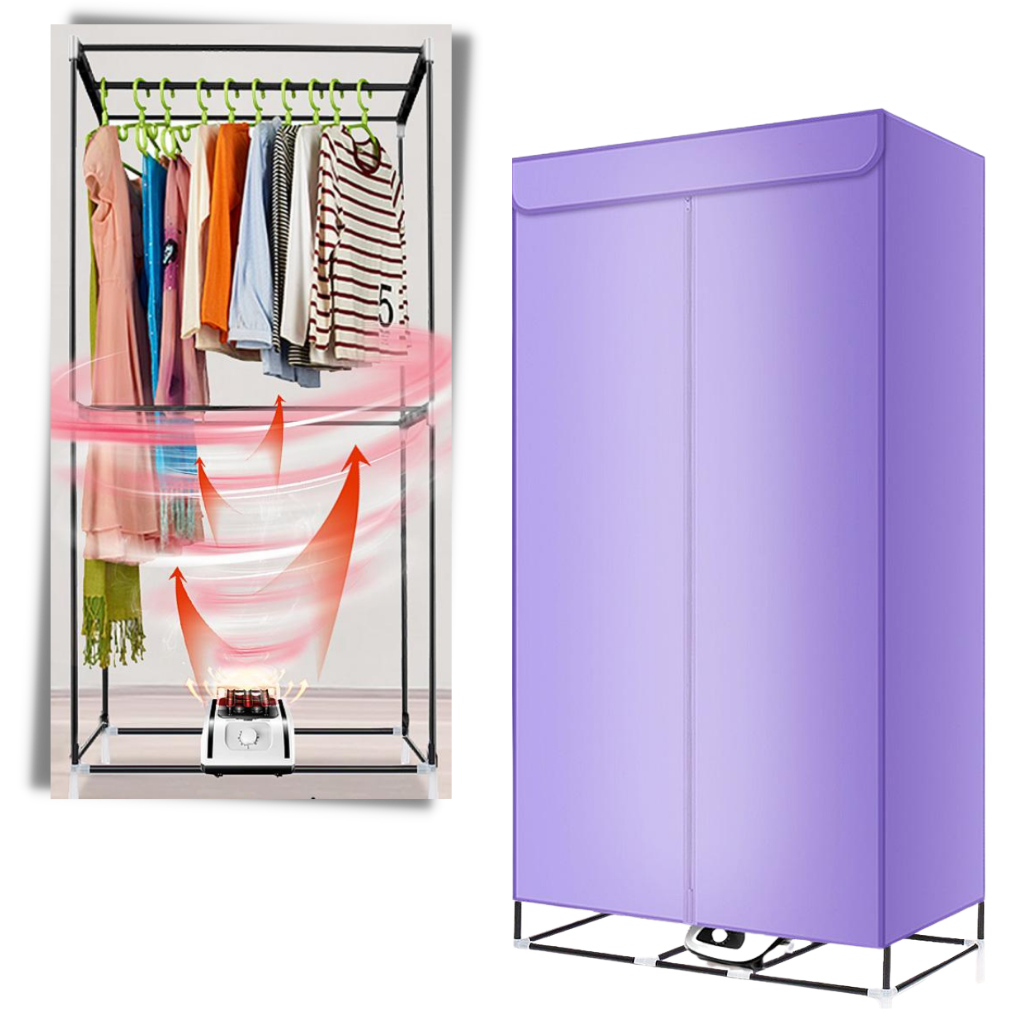 Suporte de secagem portátil Yescom para roupas, acessório de lavanderia com rack de secagem conveniente e compacto.