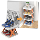 Organizador de sapatos em vários níveis da Hoksml, com múltiplas prateleiras para armazenamento eficiente de calçados.