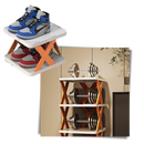 Organizador de sapatos com múltiplos níveis da Hoksml, estrutura robusta para armazenamento eficiente de calçados.