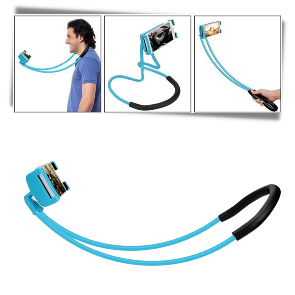 Suporte de telefone para o pescoço Imountek, fácil de usar, ajustável e confortável para uso em viagens ou trabalho.