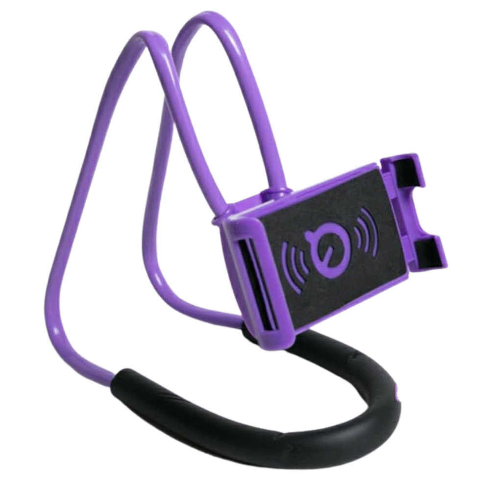 Suporte de telefone para o pescoço Imountek, acessório de telefonia em roxo, ideal para uso confortável e mãos livres