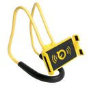 Suporte de telefone para o pescoço Imountek, suporte amarelo para uso confortável em dispositivos móveis.