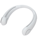 Ventilador de pescoço mini recarregável Fairywill, dispositivo de climatização portátil branco, ideal para resfriar e aquecer.