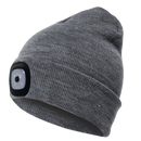 Gorro com luz LED cinza da Tools & Home Improvement, chapéu de inverno com iluminação para atividades ao ar livre.