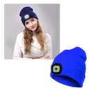 Gorro com luz LED da Tools & Home Improvement, com design de boné, ideal para aquecimento e iluminação portátil.