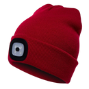 Gorro com luz LED vermelho da marca Tools & Home Improvement, ideal para atividades em ambientes com pouca iluminação.