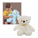Luz noturna em forma de ursinho de pelúcia Binpure, com detalhes fofos e suave iluminação, ideal para quarto infantil.