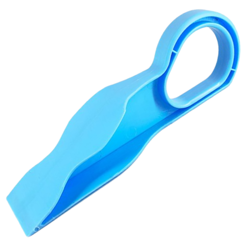 Conjunto de 2 elevadores de colchão Great em azul, acessórios para facilitar o levantamento e ajuste de colchões.