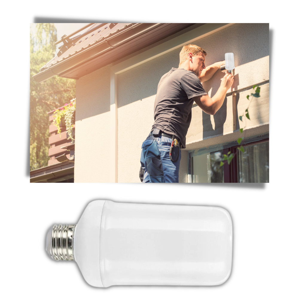 Lâmpada LED efeito chama da Nafxzy, iluminação decorativa com efeito de chama realista, fácil de usar e ideal para ambientes aconchegantes.