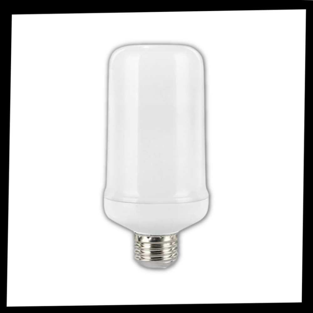 Lâmpada LED efeito chama da marca Nafxzy, luminária decorativa com efeito de chama realista, ideal para ambientes aconchegantes.