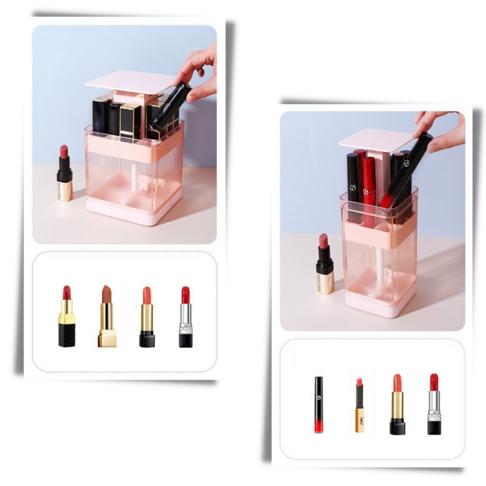 Estojo de armazenamento para batons da Uncosinb, com capacidade alta, ideal para organizar gloss e produtos de beleza.
