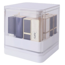 Estojo de armazenamento para gloss da Uncosinb, compartimentos branco para organizar batons e produtos de beleza.
