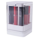 Estojo de armazenamento para gloss da Uncosinb, trousse de toilette branca com espaço para batons e cosméticos.