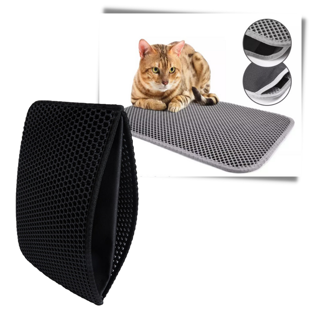 Tapete impermeável para gatos da Kdqueery, acessório durável para proteger o ambiente de sujeira de areia e líquidos.