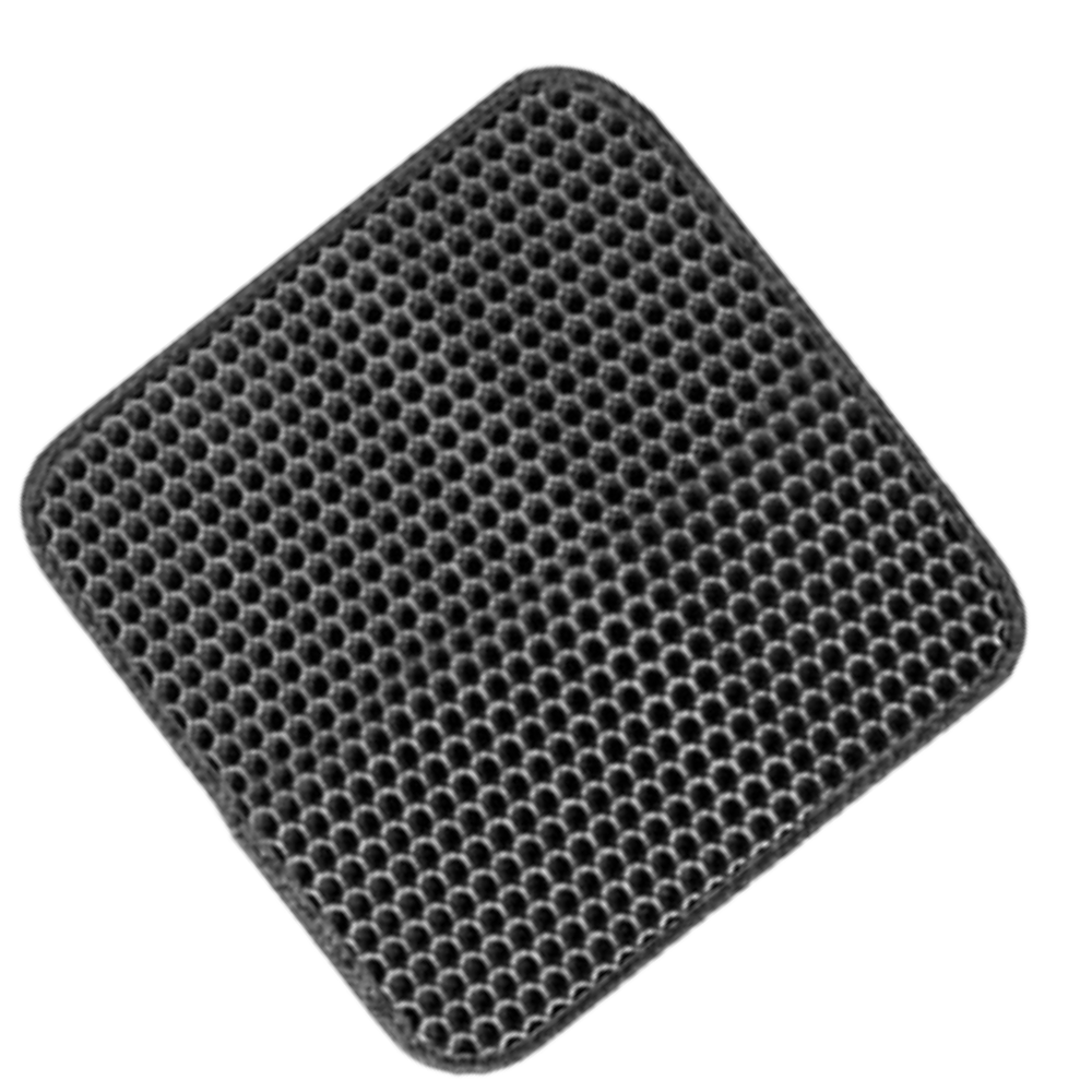 Tapete à litière impermeável para gatos da Kdqueery, cor cinza, tamanho 40x55 cm, ideal para proteger o ambiente.