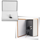 Coffre de segurança em forma de dicionário da marca Baoblaze com trava e chave, ideal para armazenamento seguro.