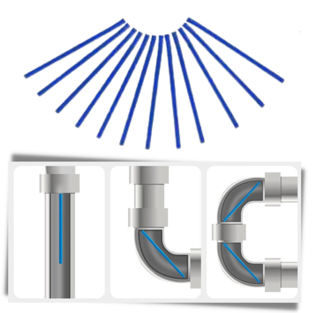 Conjunto de 12 palitos de limpeza para pia da marca Simyoung, utensílios versáteis para limpeza doméstica.