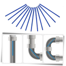 Conjunto de 12 palitos de limpeza para pia da marca Simyoung, utensílios versáteis para limpeza doméstica.