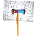Caneta magnética anti-estresse Qhou para escrita e desenho, com design de construção magnética em imagem.