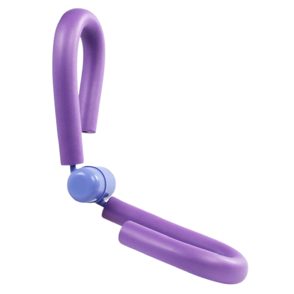 Equipamento de fitness para as pernas Tenflyer, com resistência roxa, ideal para treinos de fortalecimento e condicionamento.