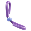 Equipamento de fitness para as pernas Tenflyer, com resistência roxa, ideal para treinos de fortalecimento e condicionamento.