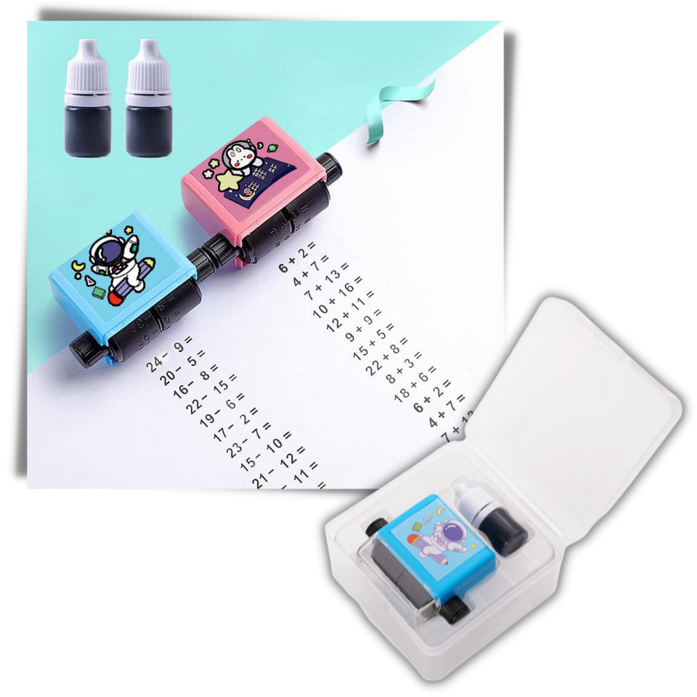 Calculadora educativa Setoy, brinquedo de exercícios de matemática com diferentes estilos, ideal para aprendizado divertido.