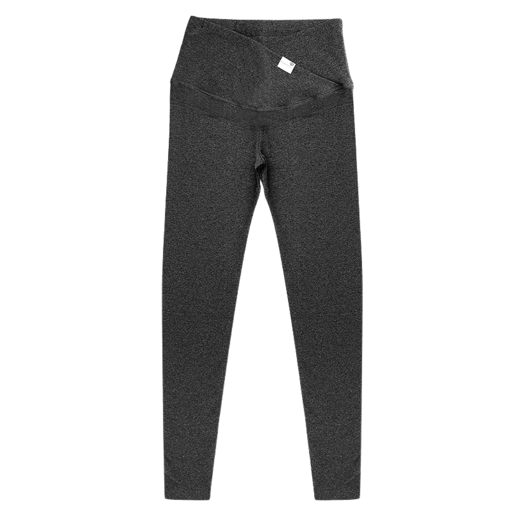 Legging de maternidade preta da Bumpstart, feita de tecido confortável, ideal para gravidez e uso diário.