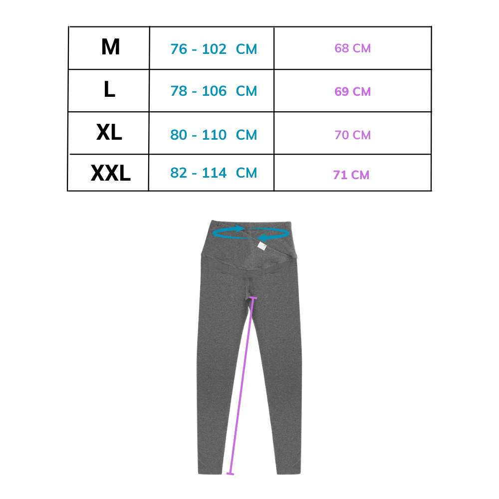Legging de maternidade Bumpstart, pantalona confortável para gestantes, tecido elástico e ajustável, ideal para o dia a dia.