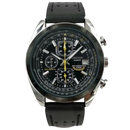 Relógio de pulso Curren com mostrador preto, design de luxo, à prova d'água e movimento de quartzo para homens.