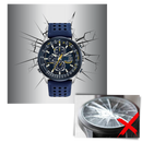 Relógio Curren de luxo à quartz, resistente à água, com pulseira de couro e mostrador elegante em imagem de alta qualidade.