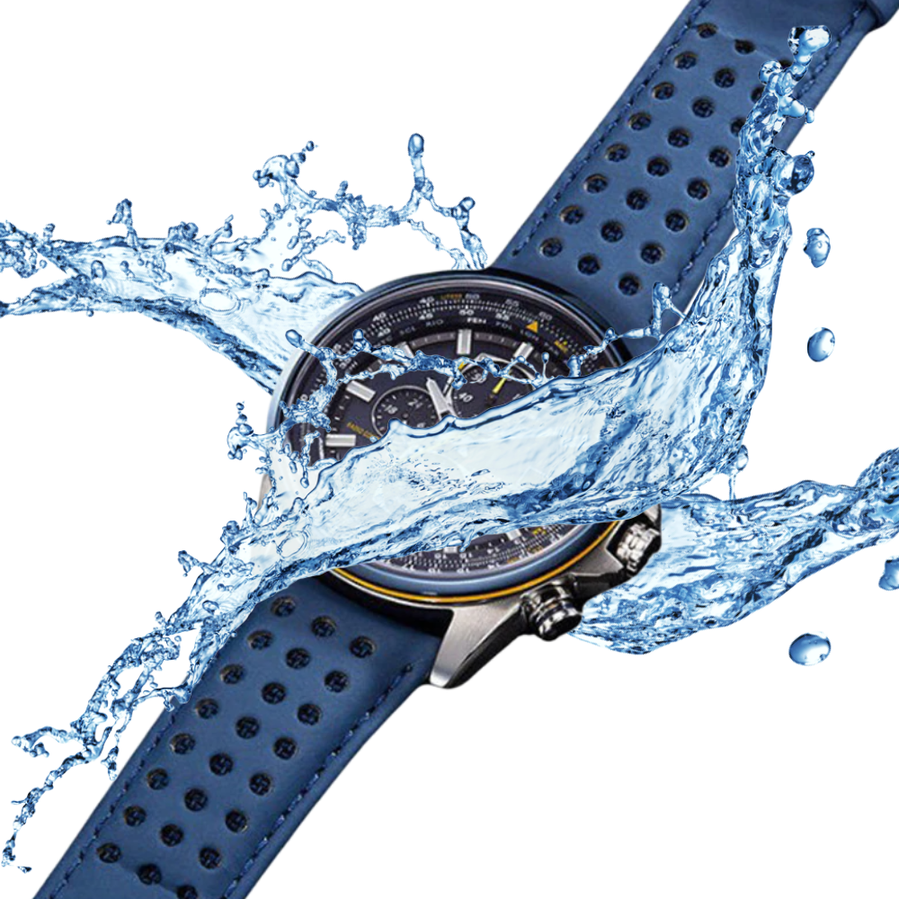Relógio de pulso Curren de quartzo de luxo, à prova d'água, com pulseira de couro e mostrador elegante.