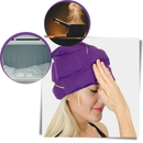Capuz de primeiros socorros Kakafy para dores de cabeça e enxaqueca, terapia quente e fria, alívio confortável.