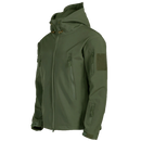 Jaqueta militar verde da Tacvasen, veste de roupas de ar livre com bolsos e detalhes em tom camuflado.