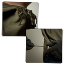 Jaqueta militar Tacvasen de roupa de exterior com design ajustável, ideal para atividades ao ar livre.