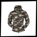 Jaqueta militar Tacvasen de roupas de exterior, com detalhes em tecido resistente e design tático para atividades ao ar livre.