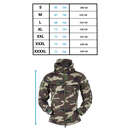 Jaqueta militar Tacvasen para roupas de exterior, com detalhes em tecido resistente e design robusto.