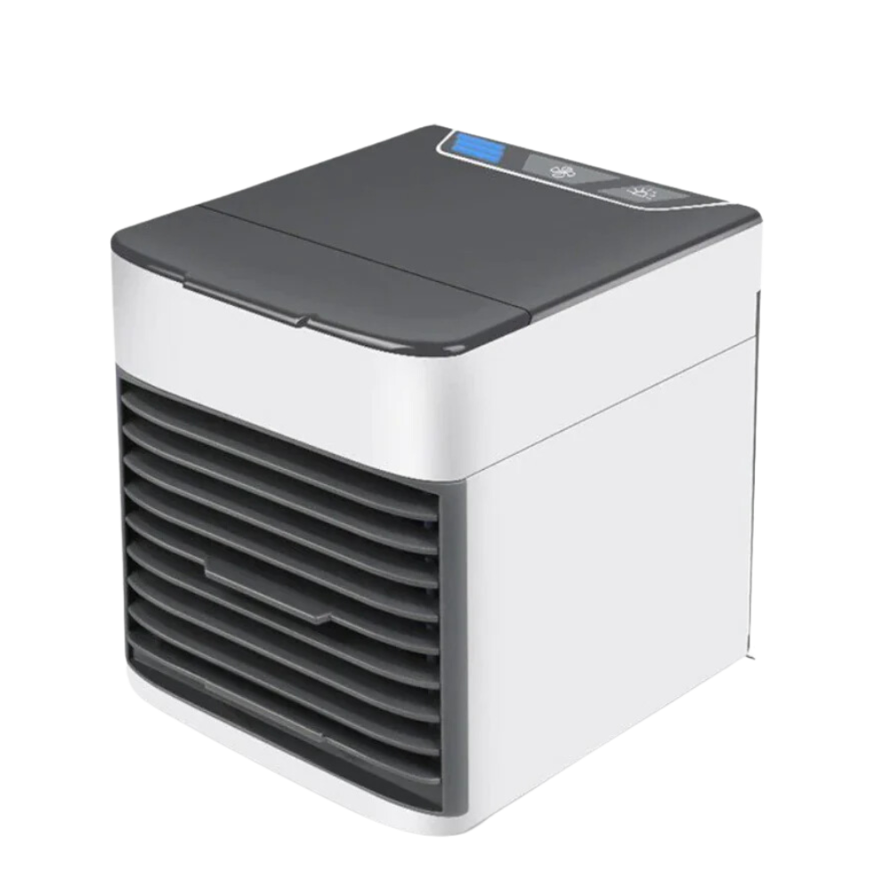 Mini climatiseur portátil Favson 3 em 1 com função de aquecimento e resfriamento, mostrado na imagem.