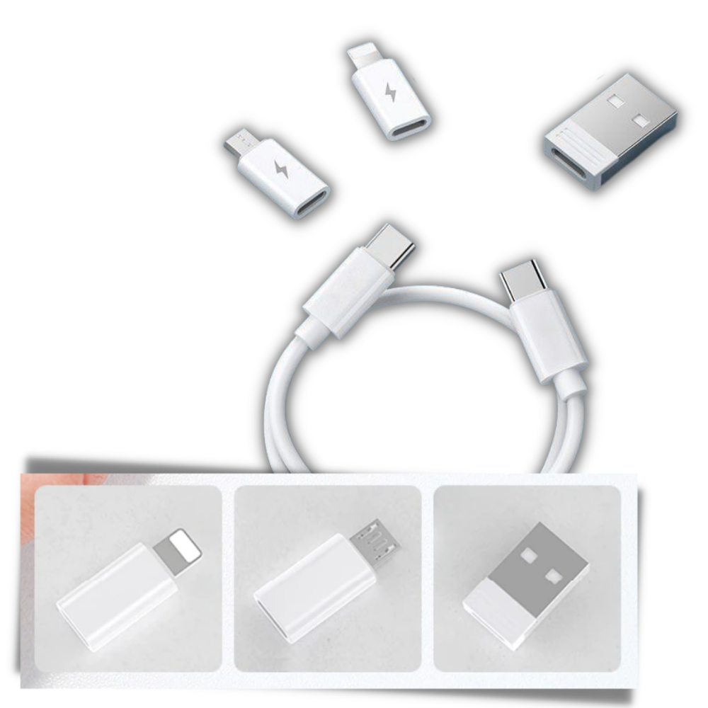 Caixa de armazenamento multifuncional para cabos de eletrônicos da marca Genérica, organizada e prática para gadgets.