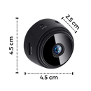 Mini câmera de vigilância sem fio Imshiehqt com lente de câmera, compacta e discreta para monitoramento doméstico.