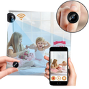 Mini câmera de vigilância sem fio Imshiehqt, com lente de alta definição, ideal para segurança discreta em ambientes internos.