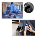 Mini câmera de vigilância sem fio Imshiehqt com lente de câmera para monitoramento discreto e fácil instalação.